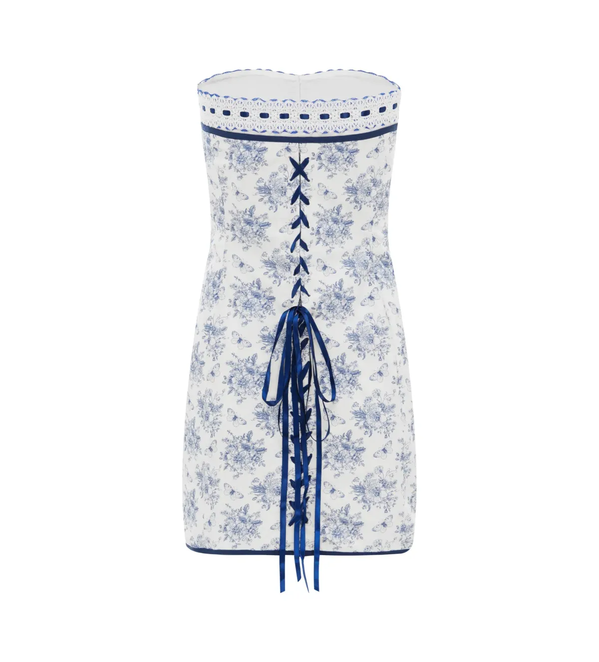 With Jean Sabrin Mini Dress Toile Papillon Size S AU 8 - Image 8