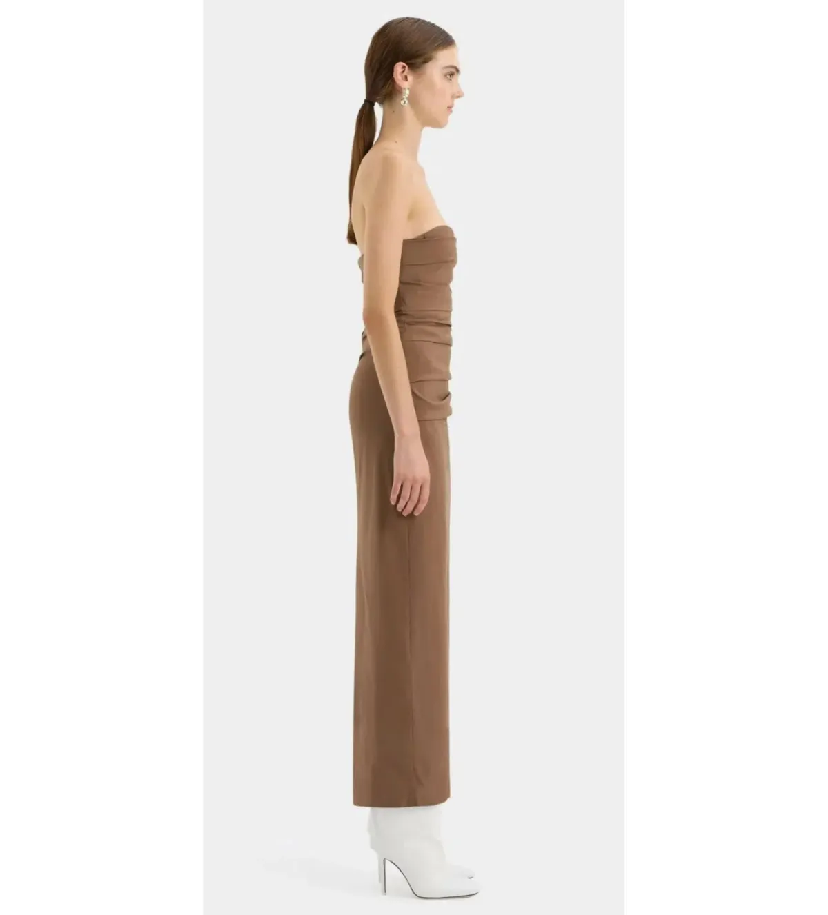 Sir the Label Alba Strapless Gown in Mocha Size AU 8 - Image 2