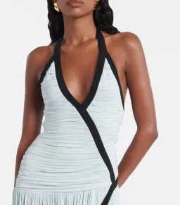 Christopher Esber Suspended Ruched Jersey Maxi Dress Size 8 for rent on The Volte - image 3