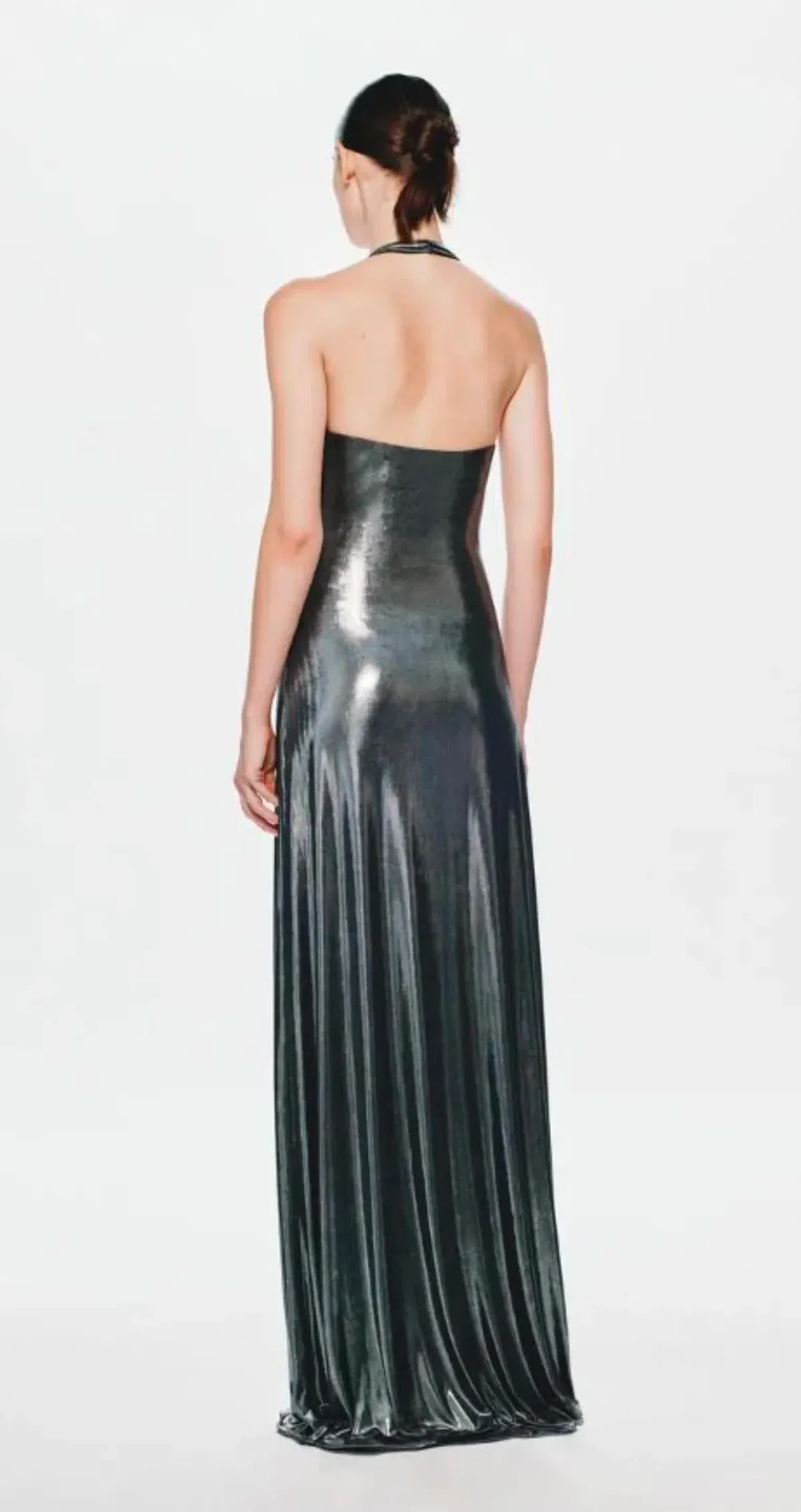 MISHA Jennifer Foil Dress Black Size 8 - Image 3