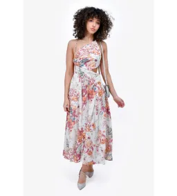 Zimmermann Pattie Asymmetric Open Back Dress in White Size AU 6 for rent on The Volte - image 1