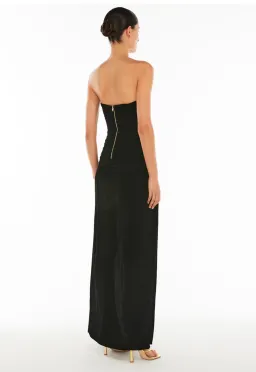 Manning Cartell Double Time Pleat Strapless Maxi Dress in Black Size AU 12 for rent on The Volte - image 3
