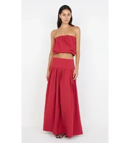 Bec & Bridge Dante Bubble Top and Maxi Skirt Set Cherry Size AU 6 for rent on The Volte - image 1