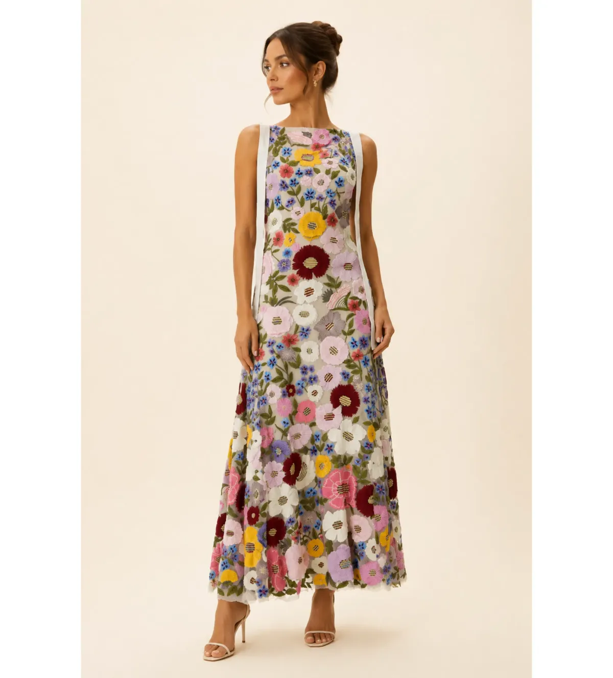 Rachel Gilbert Nya Gown in Multi Floral Size 5/AU16 - Image 1