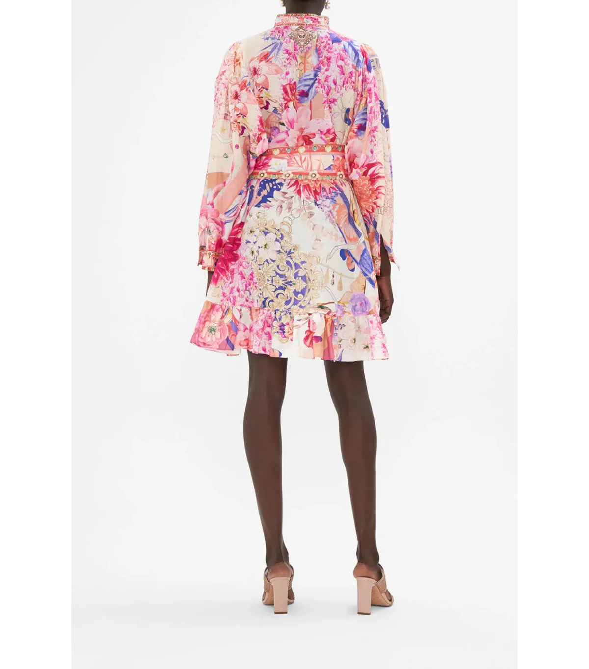 Camilla Drop Sleeve Shirt Dress Rose Bed Rendezvous Size XS / AU 8 - Image 3