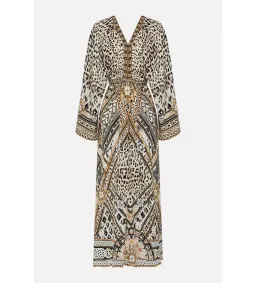 Camilla Gathered Kimono Dress in Mosaic Muse Size S / AU 10  for rent on The Volte - image 6