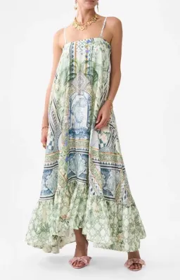 Camilla Strapless Maxi Ruffle Hem Jardim Party Size S/ AU 10 for rent on The Volte - image 1