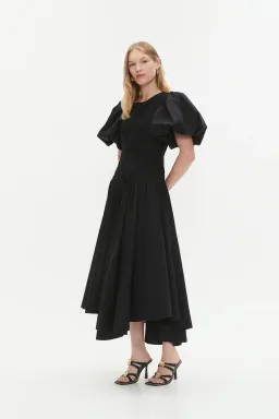 Aje Wisteria Midi Dress Black Size 12 for rent on The Volte - image 2