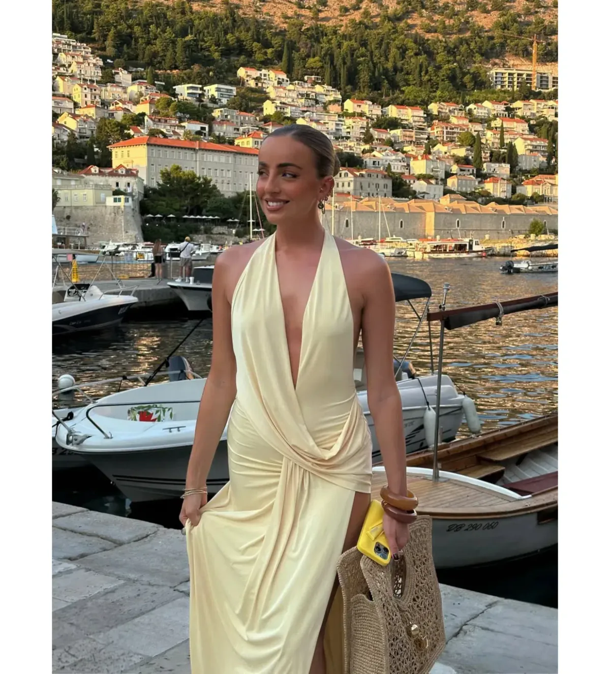 Natalie Rolt Winona Gown Lemon Size 0/AU 6 - Image 3