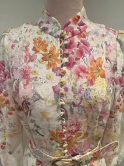 Zimmermann Natura Buttoned Mini Dress for rent on The Volte - image 4