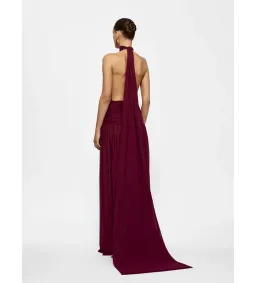 Effie Kats Verity Gown Burgundy Size 8 for rent on The Volte - image 5
