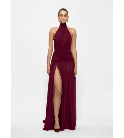 Effie Kats Verity Gown Burgundy Size 8 for rent on The Volte - image 2
