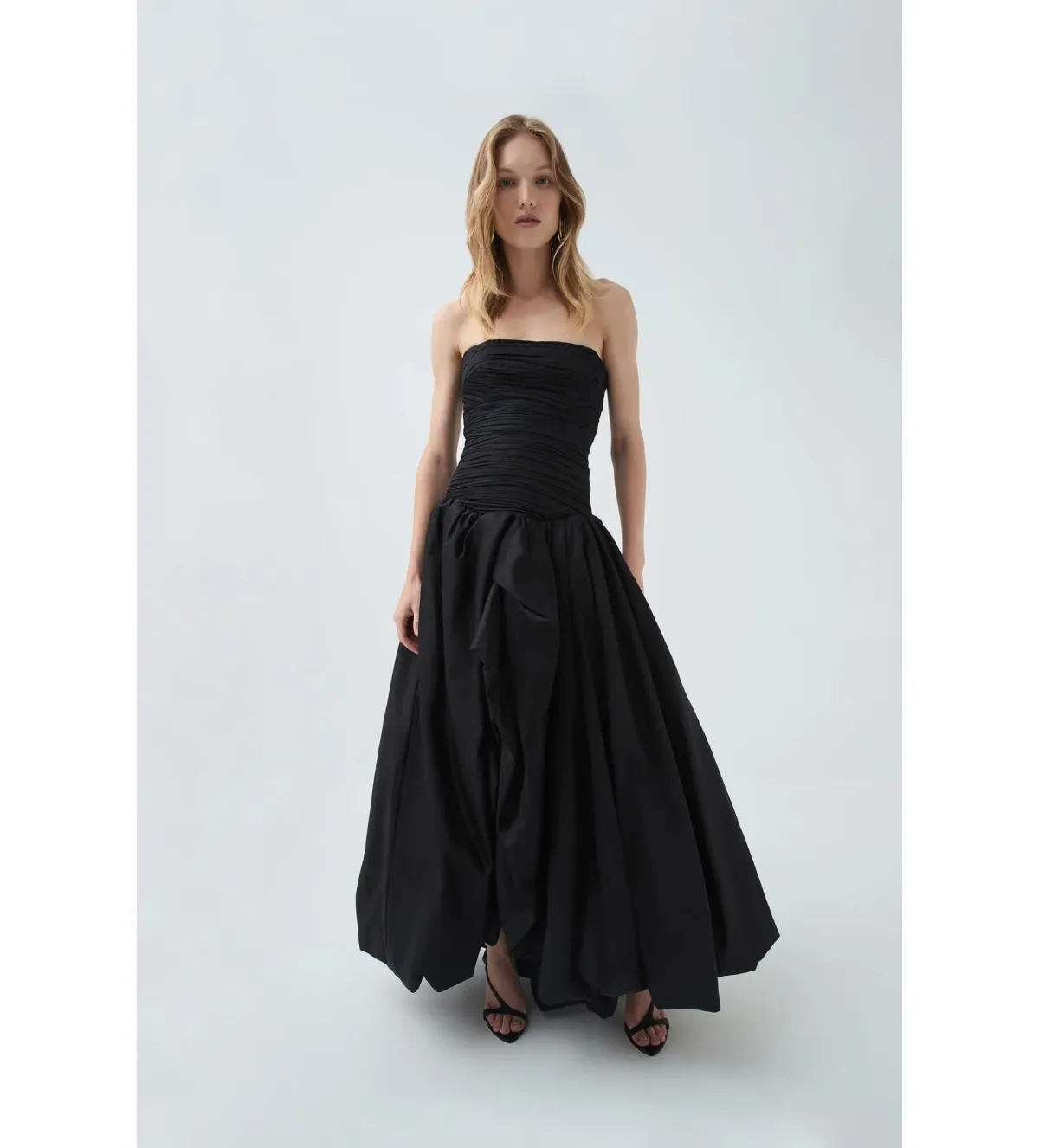 Aje Violette Bubble Hem Maxi Dress Black Size 8 - Image 2