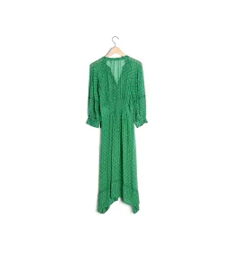 Ba&Sh Cyana Midi Dress Green Print Size 1/AU 8-10 for rent on The Volte - image 9