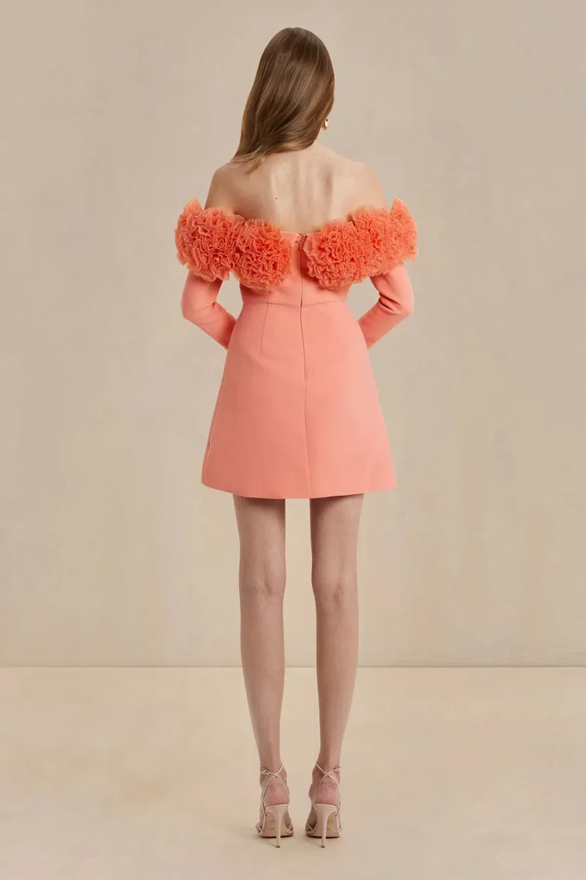 Sonya Moda Rumi Mini Dress Peach Size 12 - Image 3