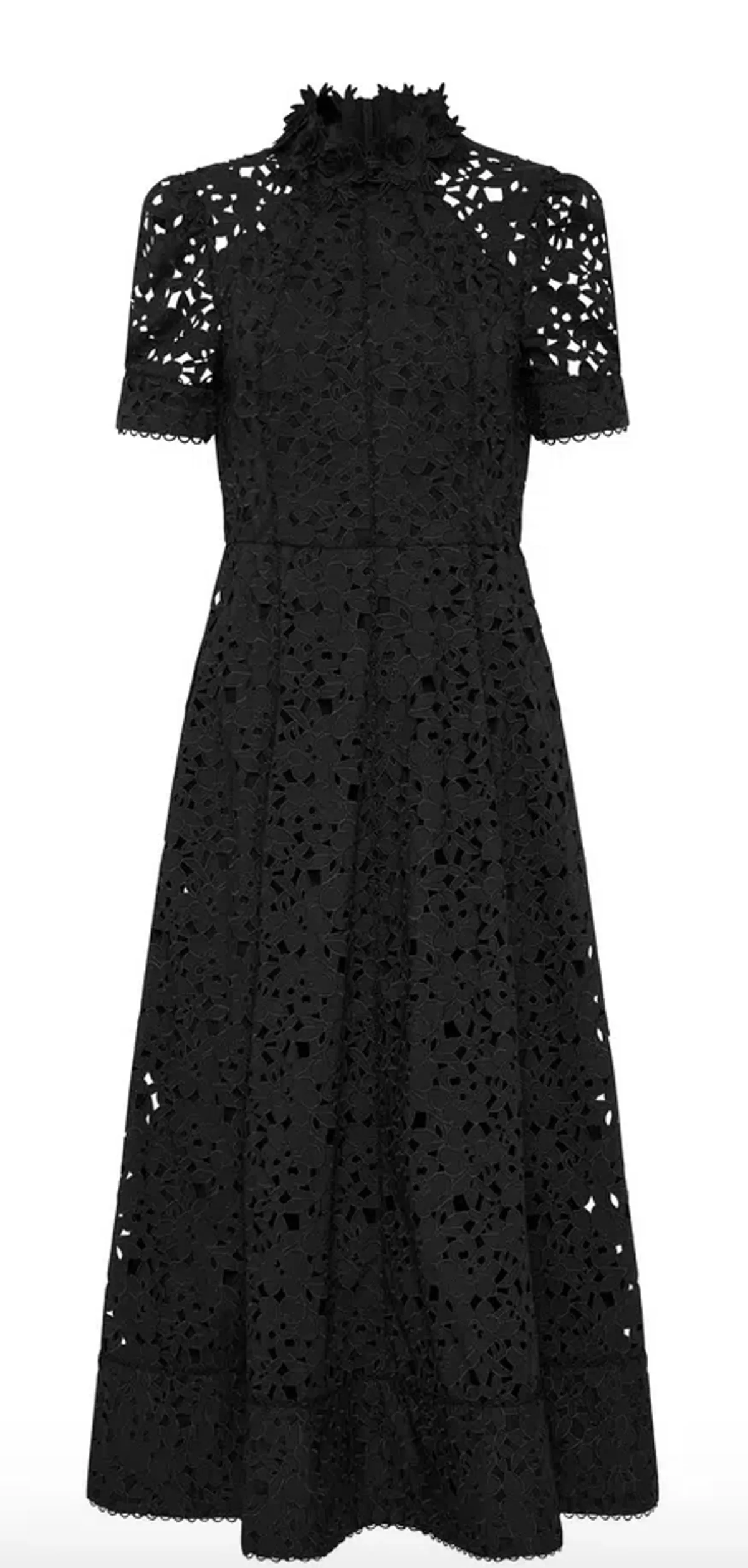 Rebecca Vallance Kitsu Short Sleeve Midi Dress Black Size AU 10 - Image 3