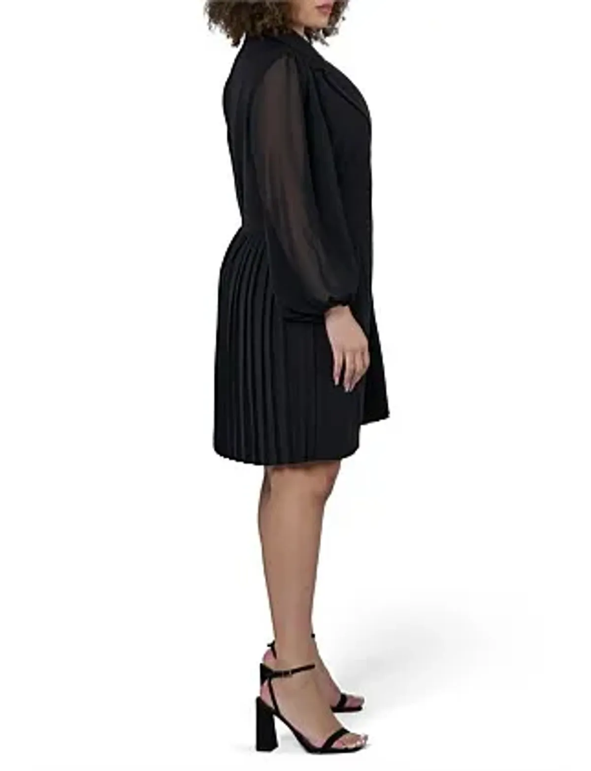 PINK DUSK-FEVERISH NIGHTS TUXEDO MINI DRESS - Image 3