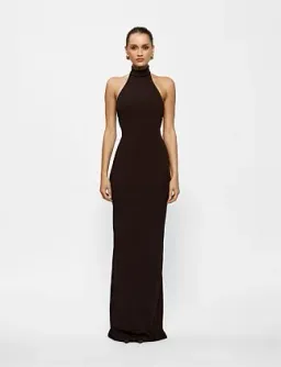 Effie Kats Rhi Gown Brown Chocolate Size 10 for rent on The Volte - image 1