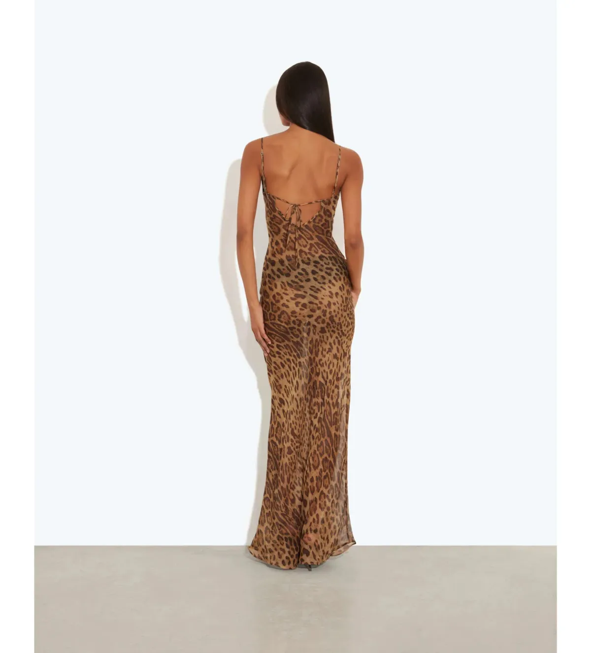 Rat and Boa Valentina Maxi Dress Leopard Print Size 8 - Image 2