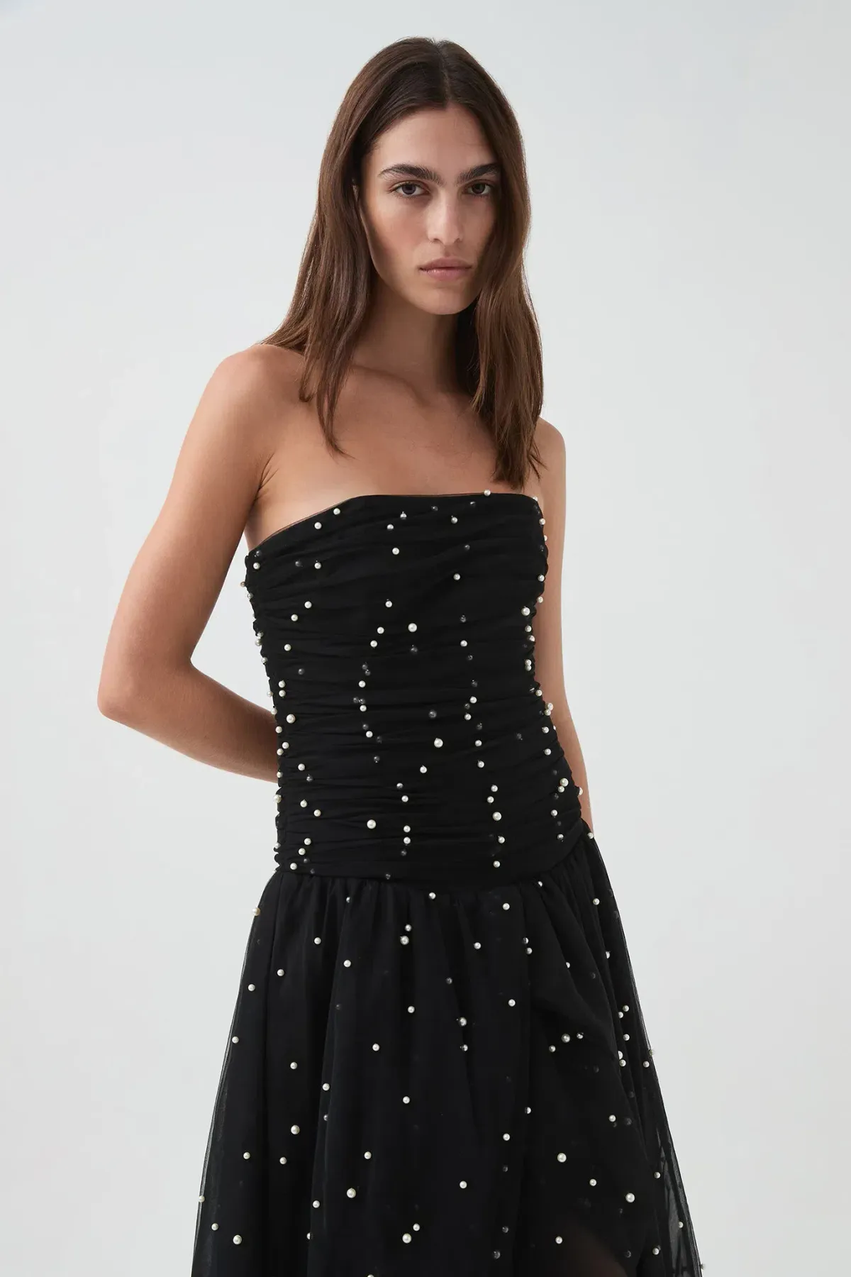 Aje Juniper Maxi Gown Black Size 8 - Image 3