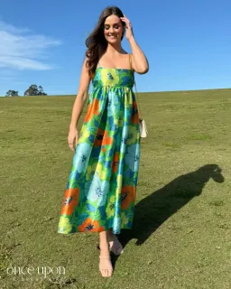 Alemais Calypso Exclusive Midi Dress Floral Size AU 12 for rent on The Volte - image 1