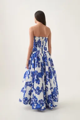 Aje Behold Maxi Dress Bodly Blooming Cobalt Size 14 for rent on The Volte - image 4