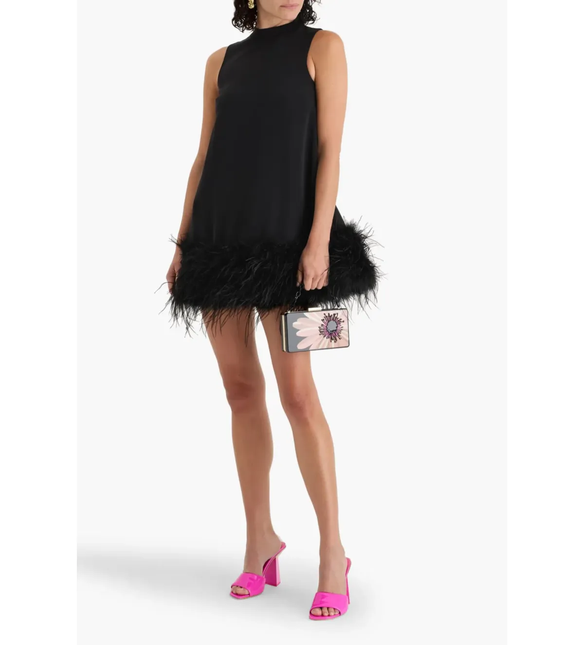 Rachel Gilbert Linc Mini Dress in Black Size 4/AU14 - Image 1