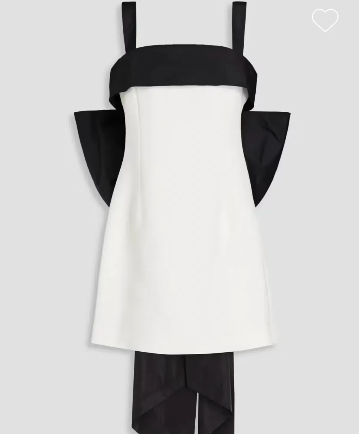Rebecca Valance - Hepburn Bow Mini Dress White/Black - Size 8 - Image 3