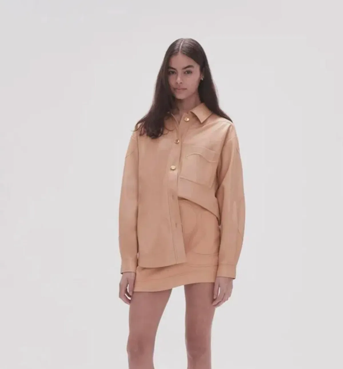 Aje Priscilla Scalloped Mini Skirt and Shacket - Size 8 - Image 3