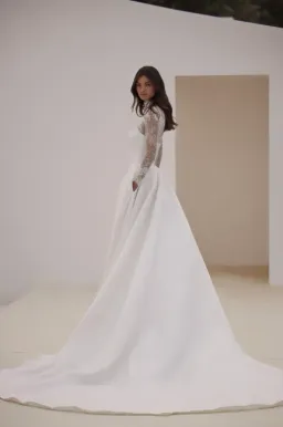 Millia Nexia Wedding Gown Size 10 for rent on The Volte - image 1