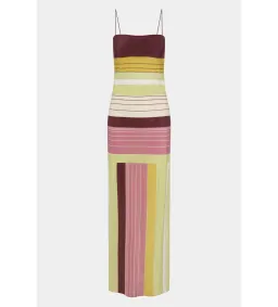 Sir The Label Fontana Slip Maxi Dress in Elisa Stripe Size 10 for rent on The Volte - image 4