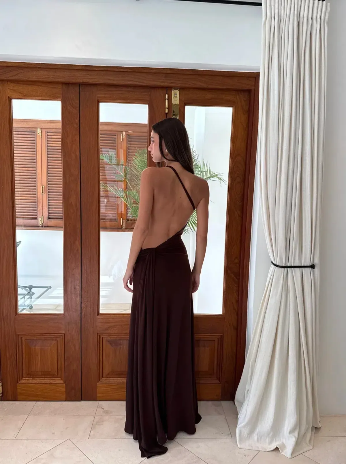 Ance Gria Gaia Gown Brown Size XS / AU 6 - Image 4
