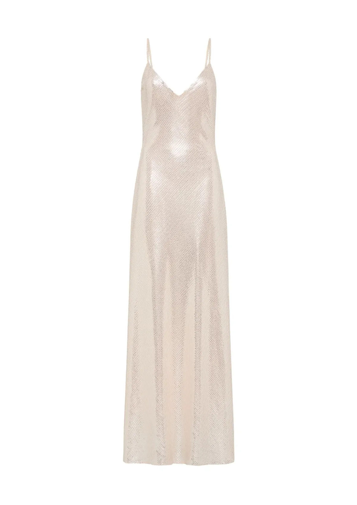 Manning Cartell High Voltage Slip Maxi Dress Silver Size AU 6 - Image 4