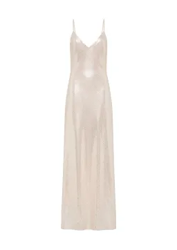 Manning Cartell High Voltage Slip Maxi Dress Silver Size AU 6 for rent on The Volte - image 4
