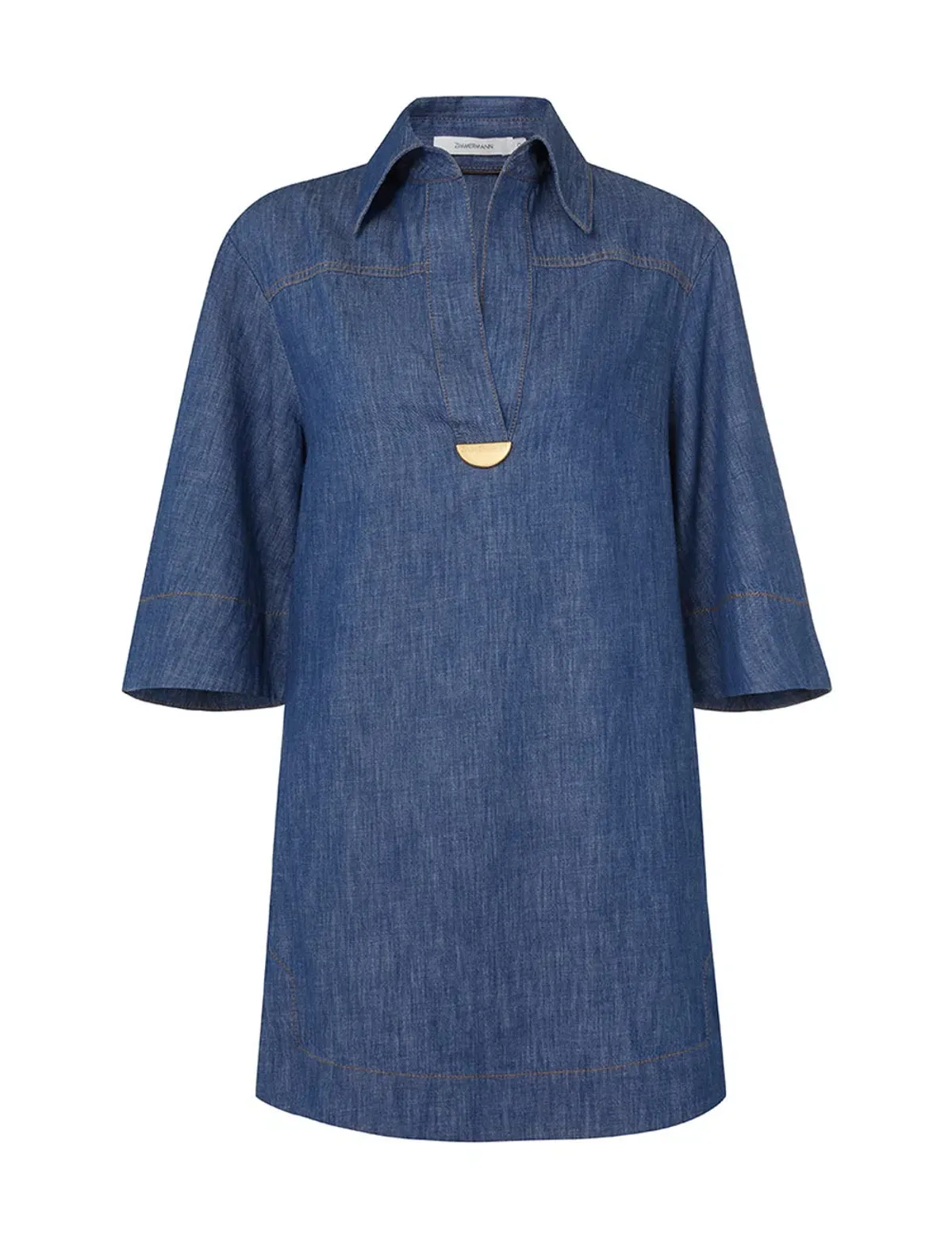 Zimmermann Illuminate Tunic Dress Denim Size 3 / AU 14 - Image 1