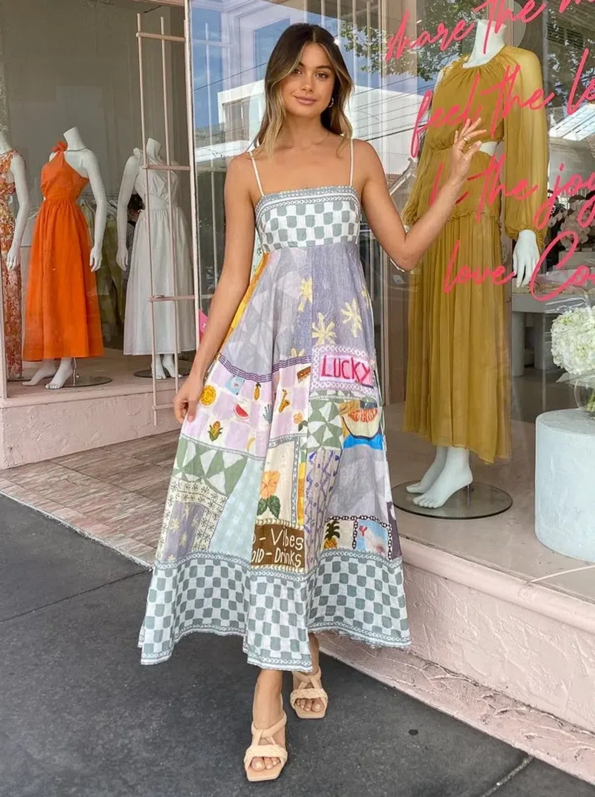 Alemais Emma Gale Sundress Maxi Multi Size AU 8 - Image 2
