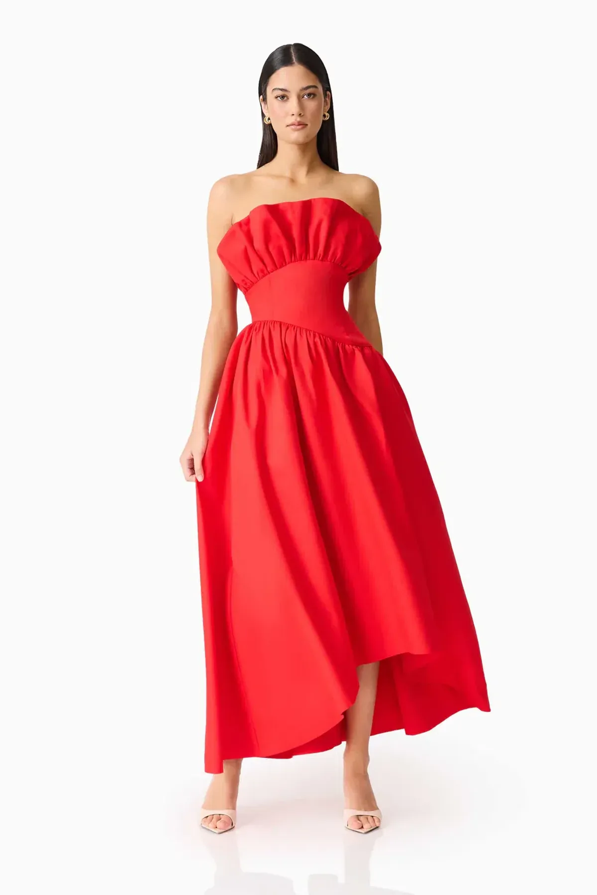 Laurel Sleeveless Maxi Dress In Red 12 - Image 6