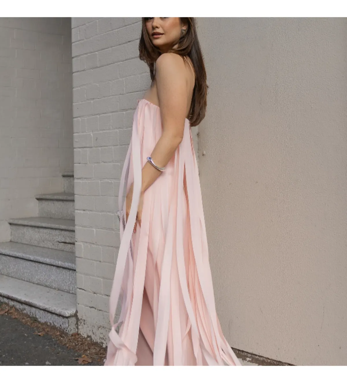 Manning Cartell Boundless Strapless Midi Dress Blush Size 10 - Image 1