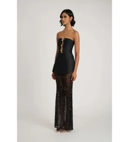Eliya The Label Nerissa Dress in Black Size M/AU10 for rent on The Volte - image 3