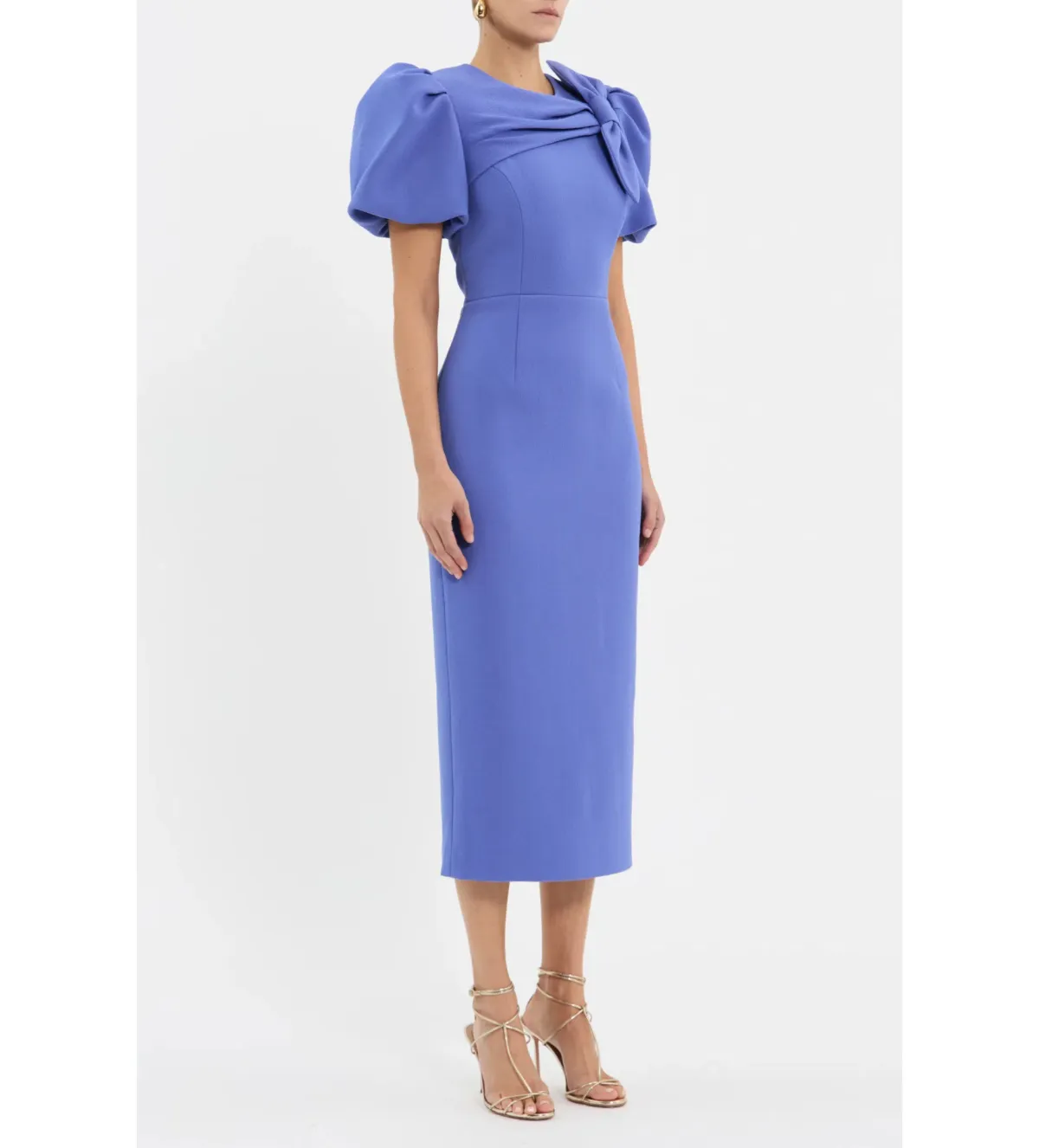Rebecca Vallance Violetta Midi Dress Periwinkle Blue Size 10 - Image 2