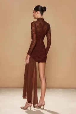 Sonya Moda Mariposa Dress Mini in Brown Size 10 for rent on The Volte - image 2