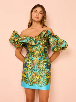 Alemais Sofie Off Shoulder Mini Dress Size 12 for rent on The Volte - image 1