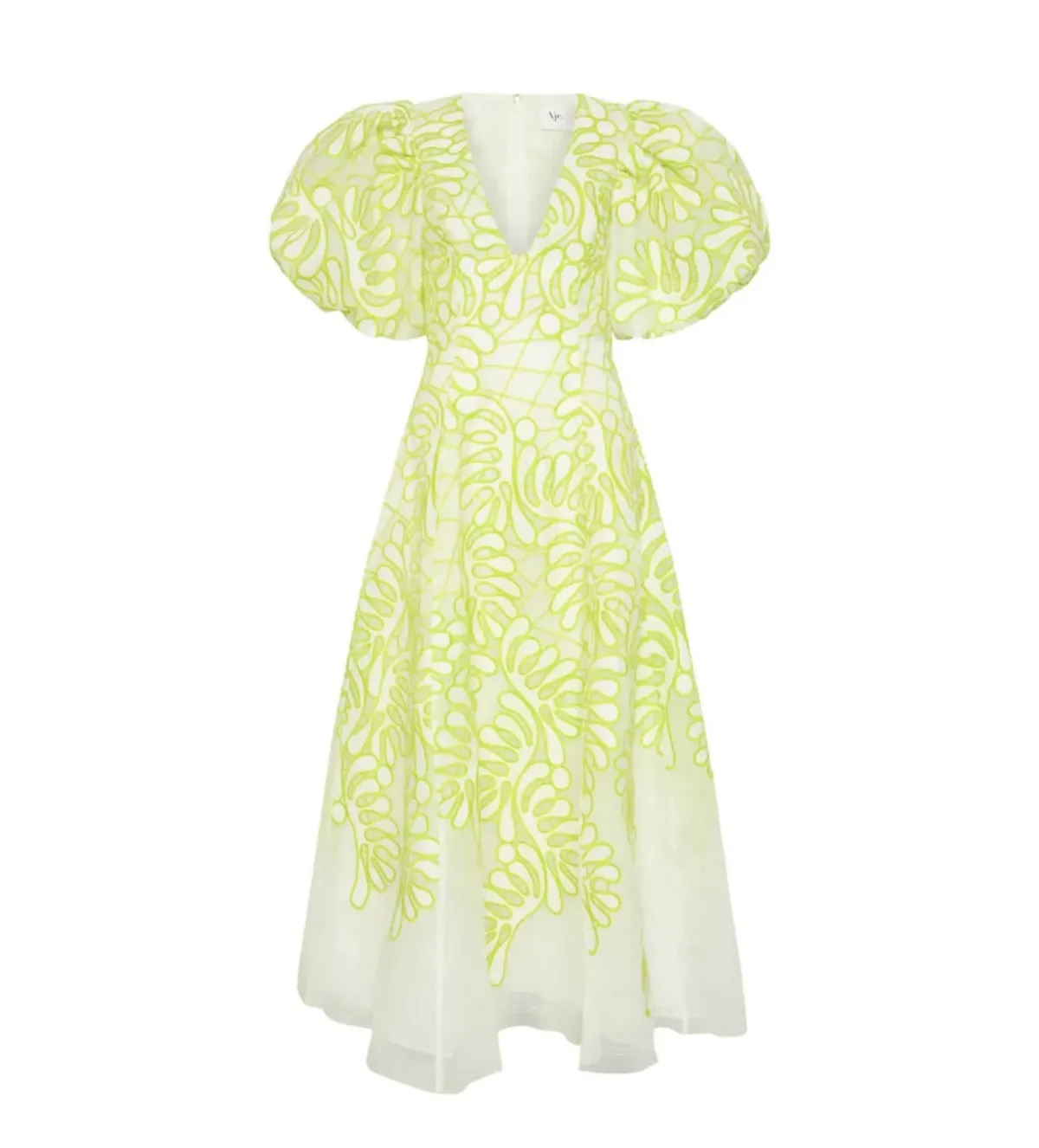 Aje Botanical Applique Midi Dress Print Size 8 - Image 5