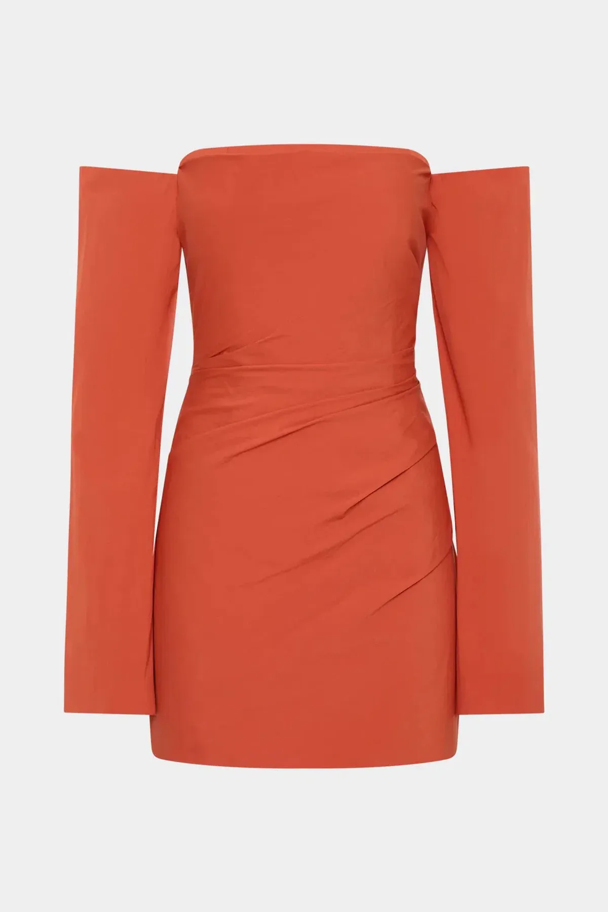 Sir The Label Rossana Off Shoulder Mini Dress Terracotta Size 3 / AU 12 - Image 3