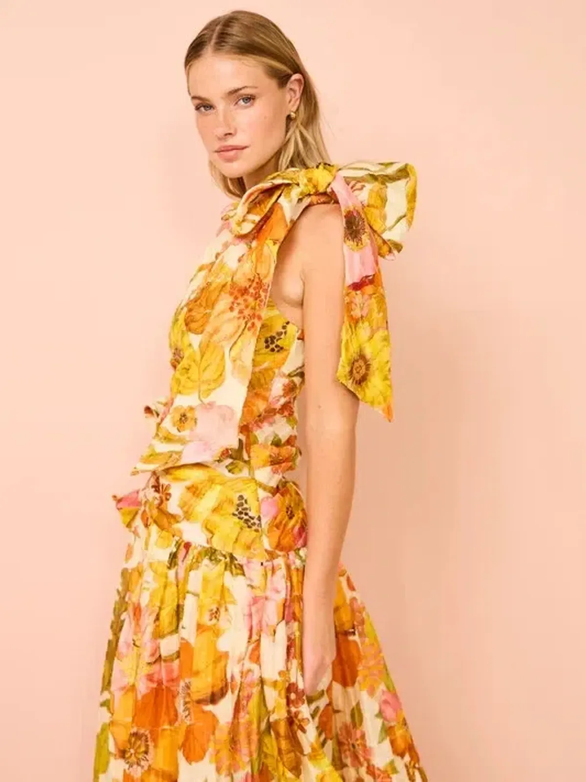 Alemais Silas One Shoulder Gown Floral Size AU 12 - Image 4