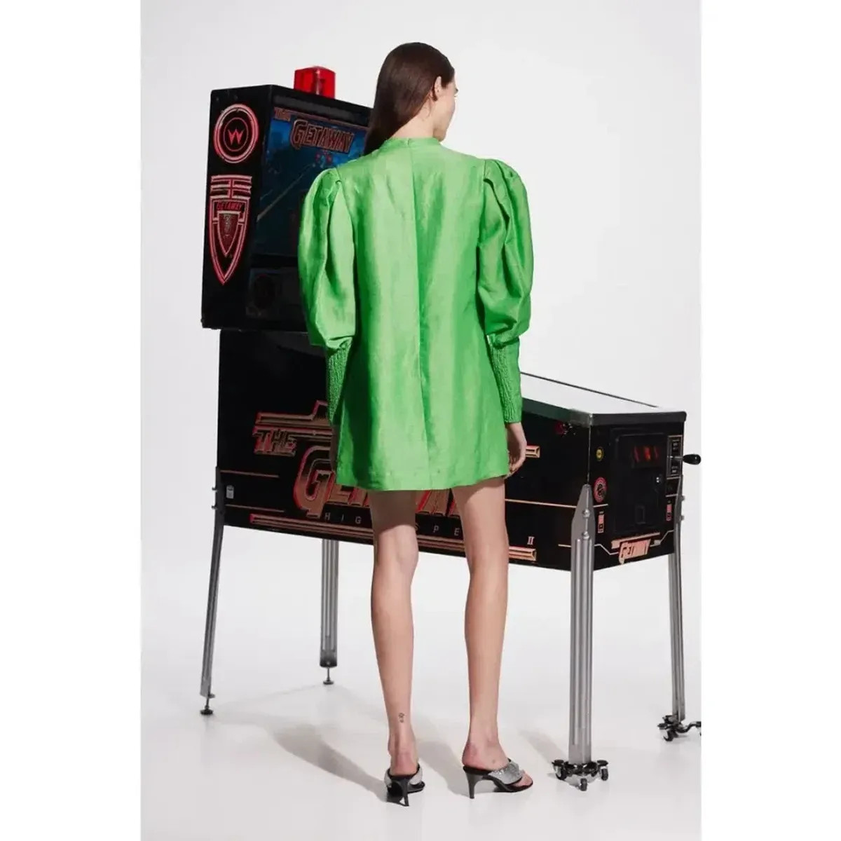 Alemais Dazzle Mini Dress in Green Size AU 8 - Image 3