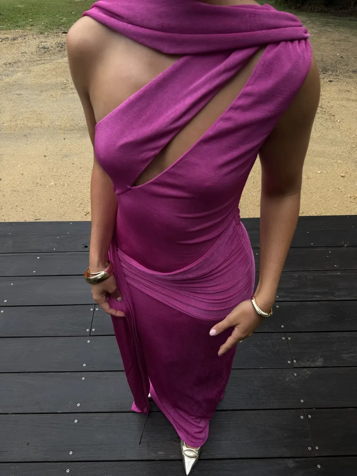 Khanum's Kiaan Maxi Dress in Pink  Size M/ AU 10  - Image 1