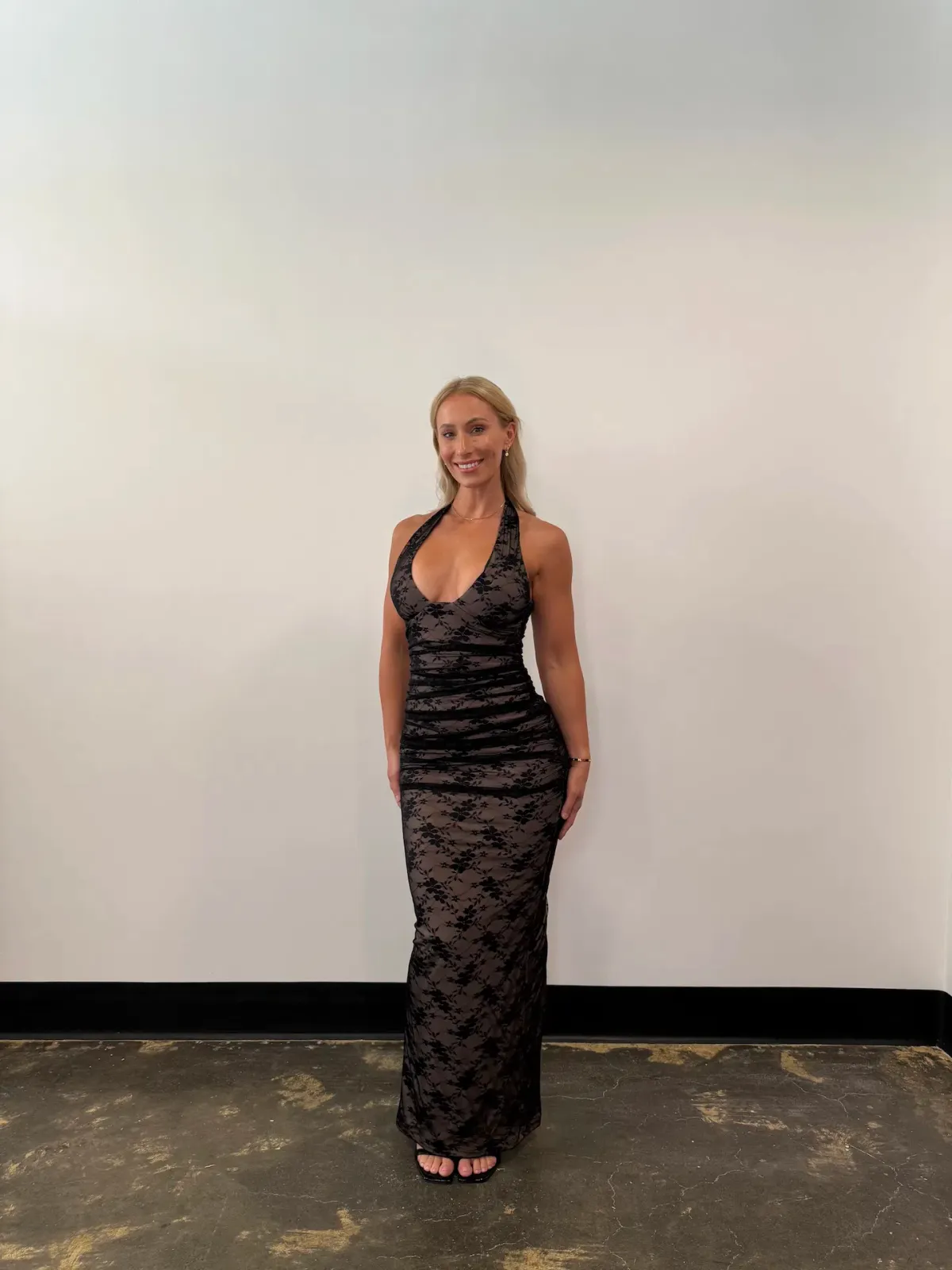 Nookie Arabella Halter Maxi Black Size AU 10 - Image 4