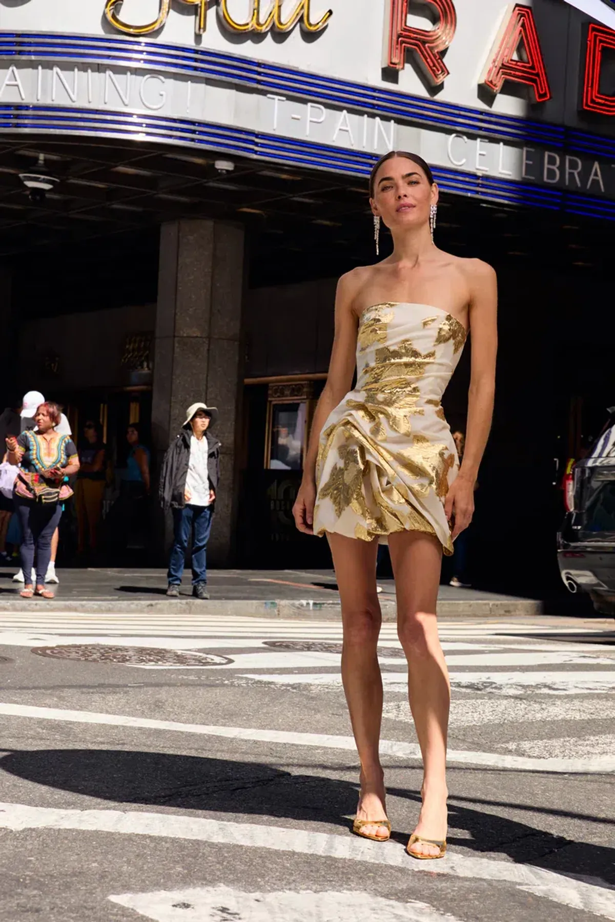 ✨ Manning Cartell Paved With Gold Bubble Dress Size 8 ✨ - Image 2