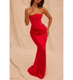 House of CB Persephone Maxi Dress Red Size M/AU 10 for rent on The Volte - image 3